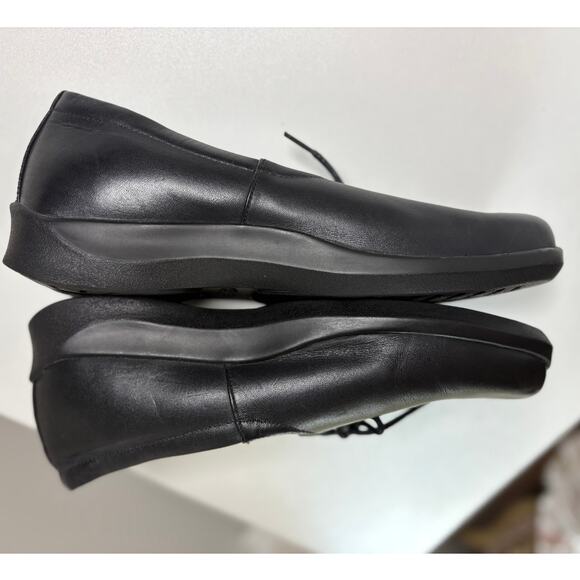 Aetrex US 7 Wide Leather Embroidered Lace Up Orthotic Comfort Shoes - Picture 7 of 7